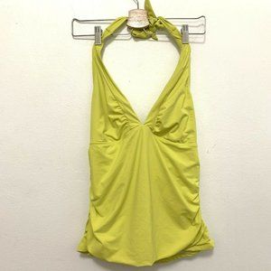 Athleta Shirrendipity Halter Tankini Size L Yellow